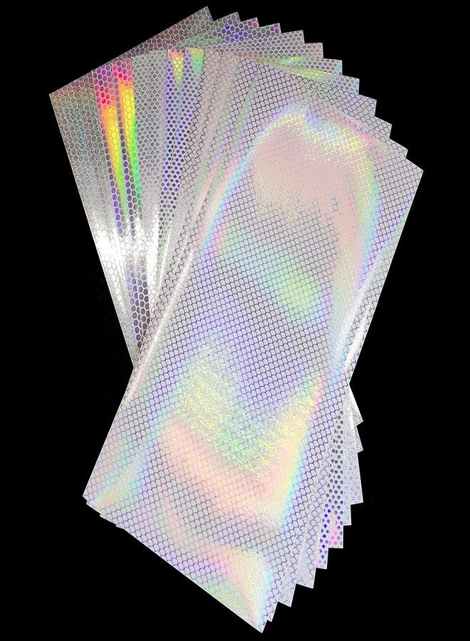EYEBEADS 12pcs Assorted Reflective Clear Fishing Lure Stickers Adhesive Laser Waterproof Fish Scale Film for Fishing Lure - Image 2