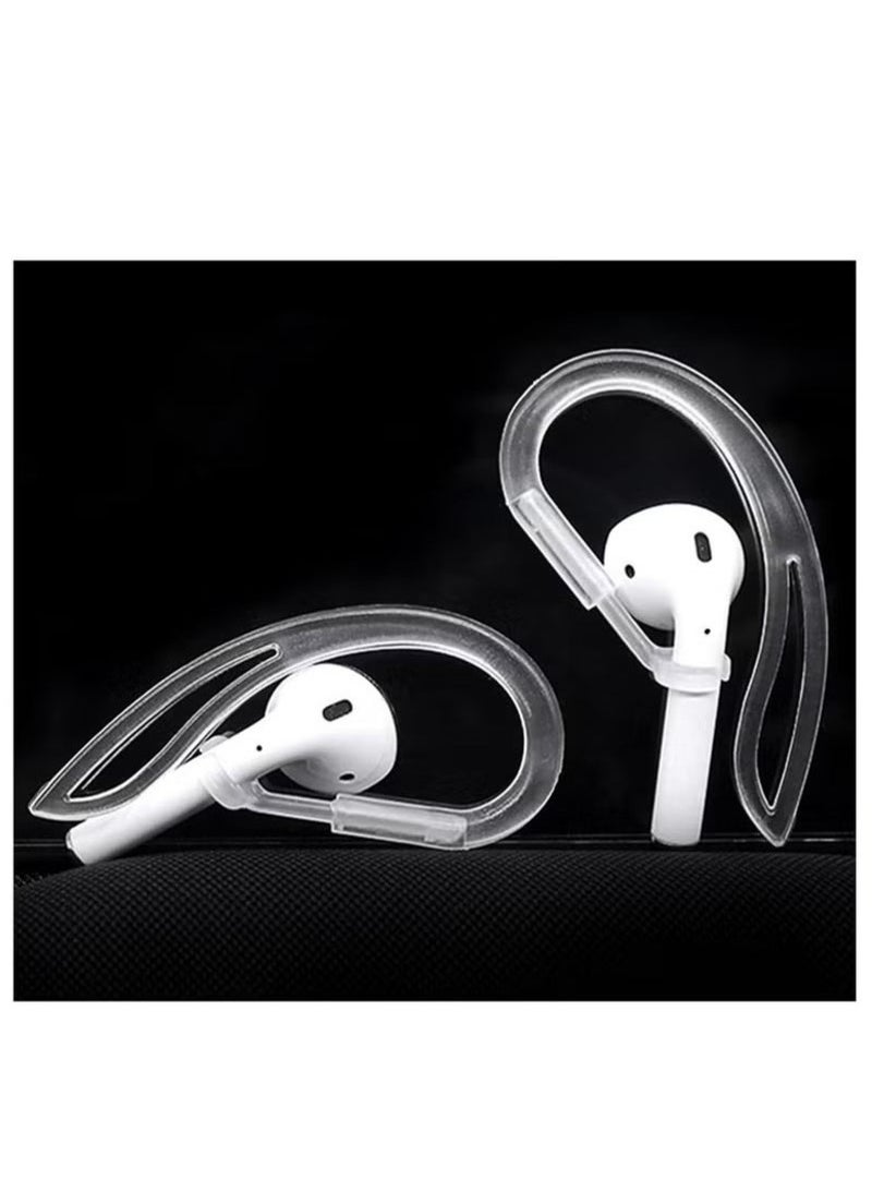 Transparent Ear Hooks Compatible for AirPods Pro 360° Rotation Adjustable Flexible Anti-Slip Anti-Lost Sport Outdoor Replacement Earhooks Holder for AirPod Pro Multi-Dimensional Adjustable  - Image 2