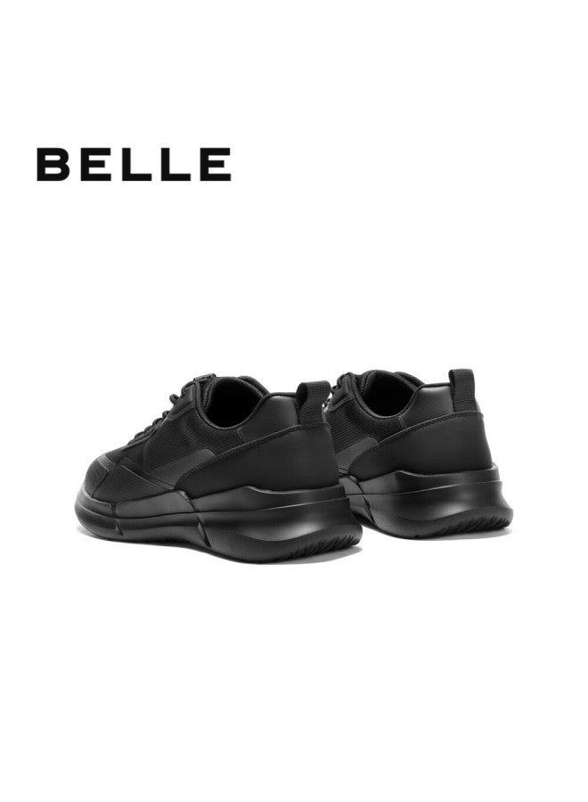 Belle Thick-soled Autumn Lightweight Walking Shoes For Men, Outdoor Casual Sneakers A1980cm5, Ink Black - Fall/winter Style, Size 44 - Image 5