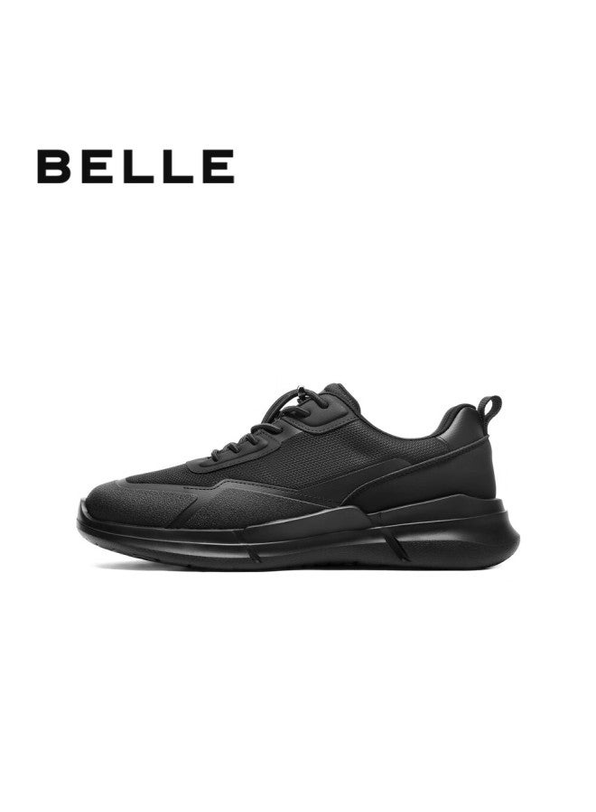 Belle Thick-soled Autumn Lightweight Walking Shoes For Men, Outdoor Casual Sneakers A1980cm5, Ink Black - Fall/winter Style, Size 44 - Image 3