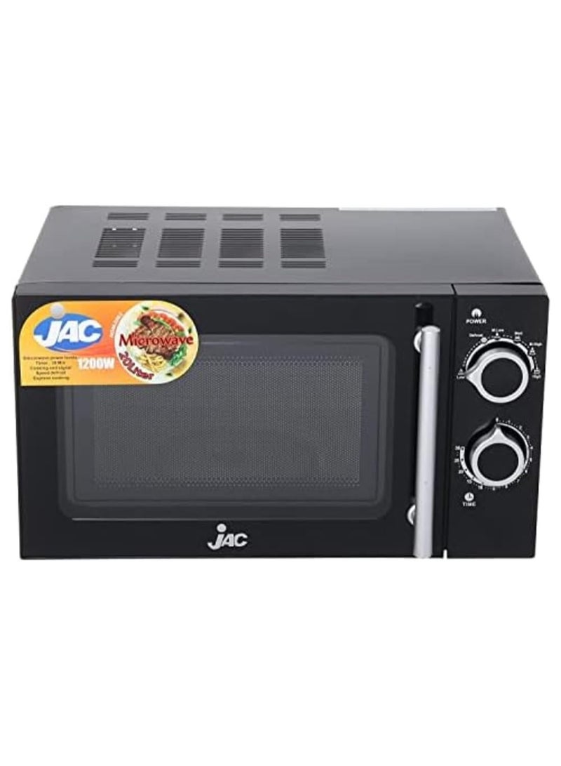 Jac Microwave Oven – 20l Manual with Grill, 1200 W– Black - Image 2