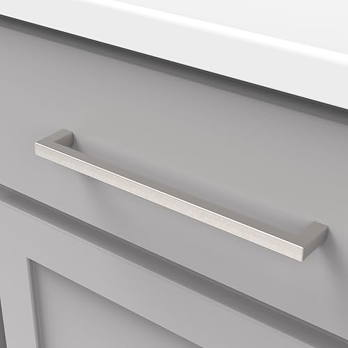 Hickory Hardware Solid Core Kitchen Cabinet Pulls, Luxury Cabinet Handles, Hardware for Doors & Dresser Drawers, 8-13/16 Inch (224mm) Hole Center, Stainless Steel, Skylight Collection(Pack of 1) - Image 4