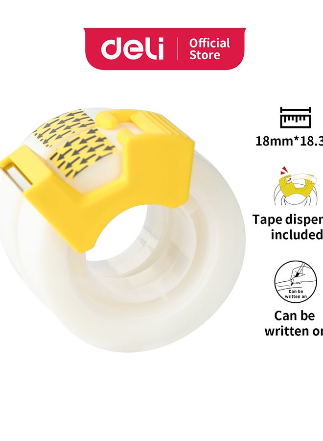 DELI INVISIBLE TAPE 18MMX20YX50UM W/DISPENSER (2 PCS PER BLISTER) EA30611 - Image 1