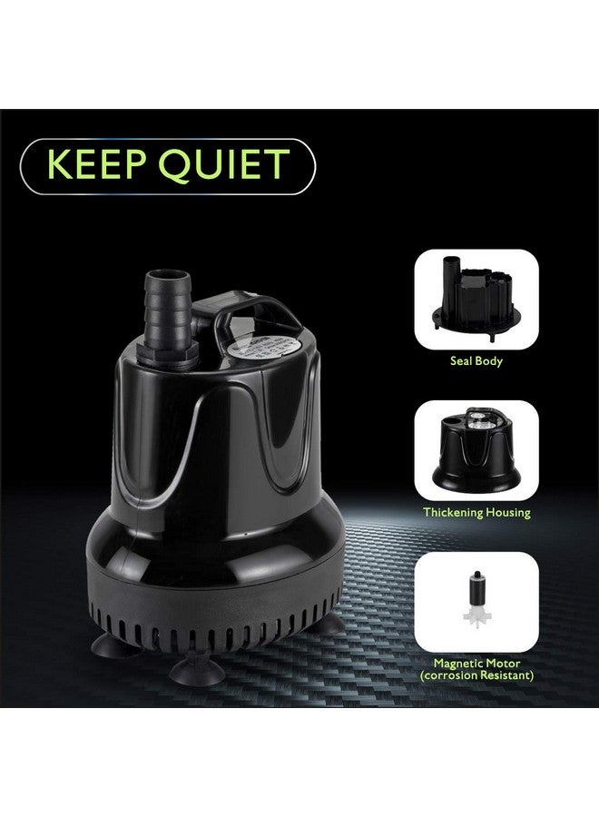 هايغر مضخة هيغر لتغيير الماء بسرعة 215 جالونًا في الساعة، مضخة مياه غاطسة لحوض السمك، مضخة تصريف البركة، مع محولين - Image 4