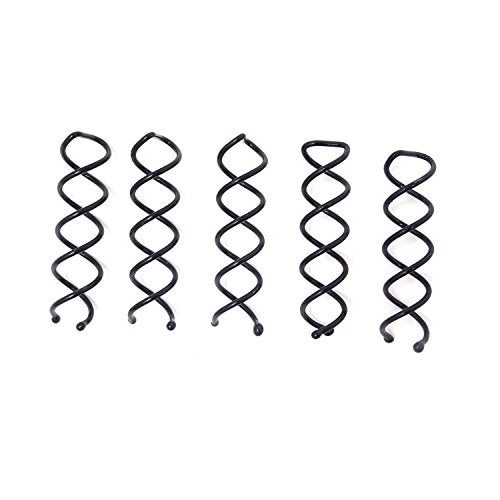 Honbay 20PCS Black Round Heads Spiral Bobby Pins Hair Styling Accessories for Girls and Women - Image 2