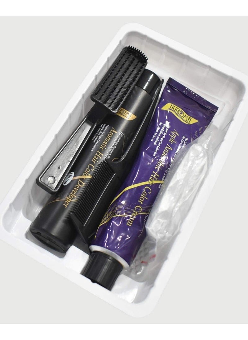 AUROMA Natural Black S01 Hair Color Cream 200ml  - Image 3