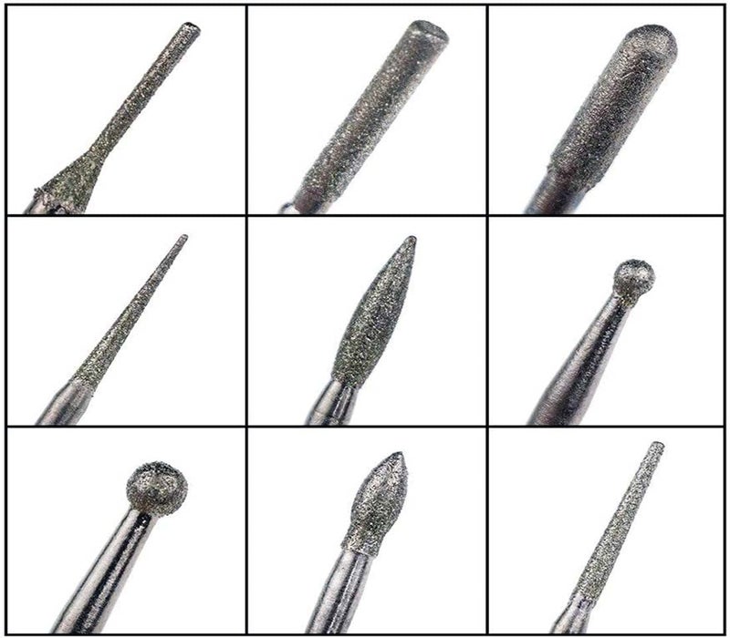 DIY Crafts Diy Crafts 10172 Rotary Bit Burrs Set Hss Tungsten Carbide Wood Milling Burrs With 1/8'', 3mm Shank, Pack of 20, Pack of 1 Set, # 15, Multicolor  - Image 3