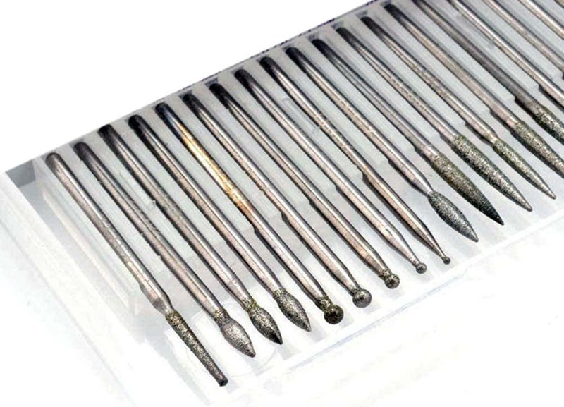 DIY Crafts Diy Crafts 10172 Rotary Bit Burrs Set Hss Tungsten Carbide Wood Milling Burrs With 1/8'', 3mm Shank, Pack of 20, Pack of 1 Set, # 15, Multicolor  - Image 2