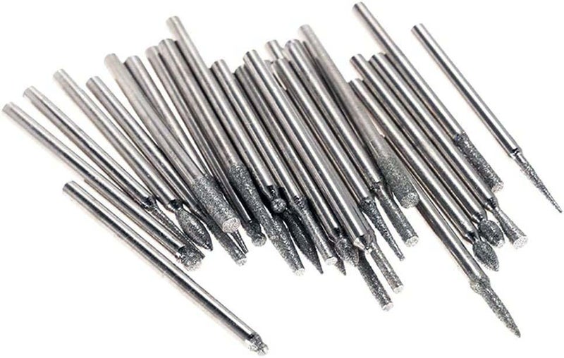 DIY Crafts Diy Crafts 10172 Rotary Bit Burrs Set Hss Tungsten Carbide Wood Milling Burrs With 1/8'', 3mm Shank, Pack of 20, Pack of 1 Set, # 15, Multicolor  - Image 1
