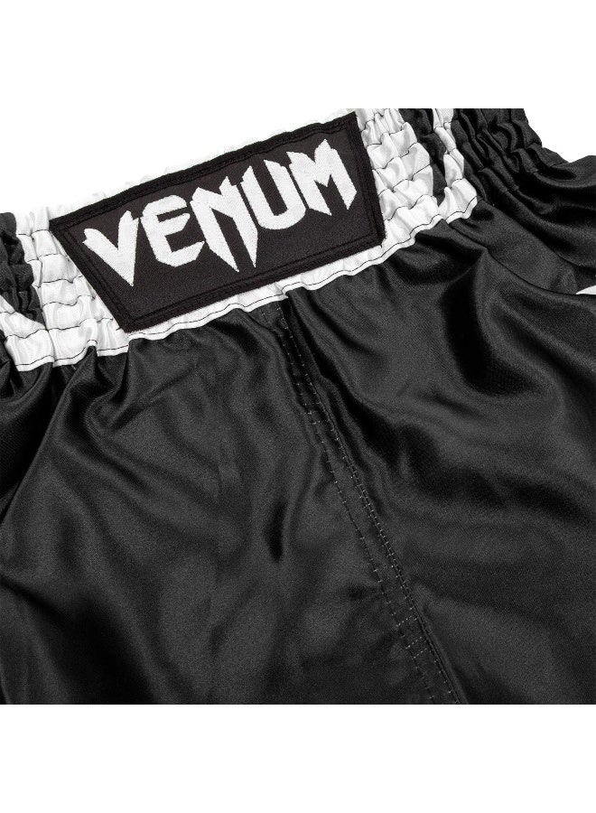 VENUM شورتات ملاكمة للأطفال النخبة - أسود/أبيض - لعمر 10 سنوات - Image 3