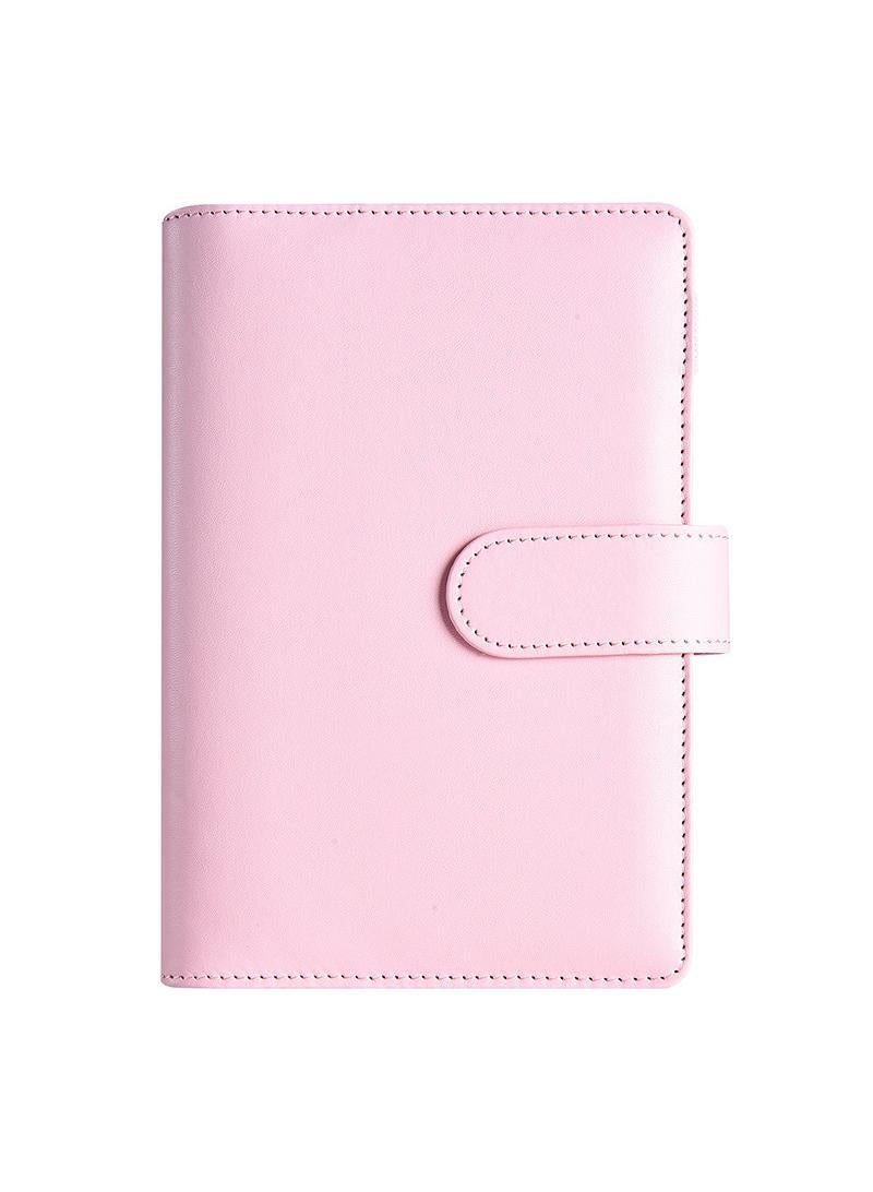 A6 Loose Leaf Notebook Luxury Style Set Macaron Pu Leather Loose Leaf Notebook Cash Budget Ledger - Image 2