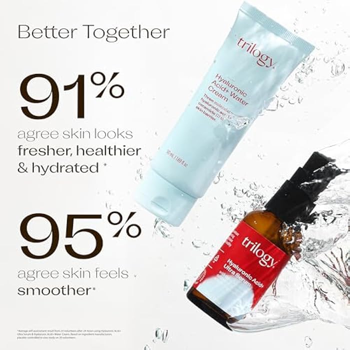 Trilogy Hyaluronic Acid+ Ultra Serum Lightweight Hydration with Peptides and Glycoin 1.0 fl oz - Image 5