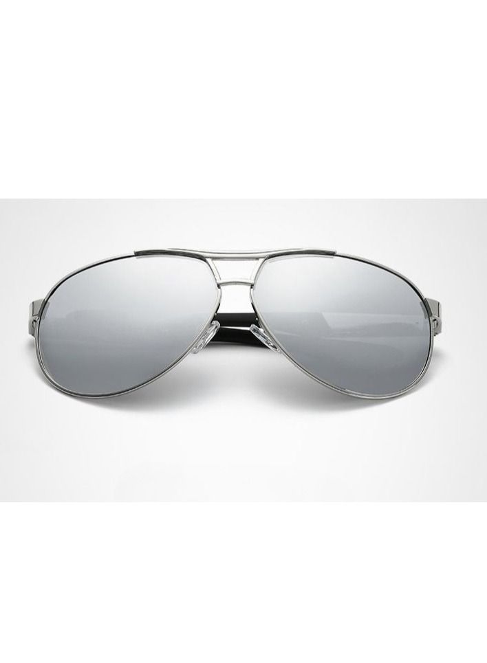 HDCRAFTER Men's Full Frame Polarized UV400 Pilot Frame Sunglasses - Image 2