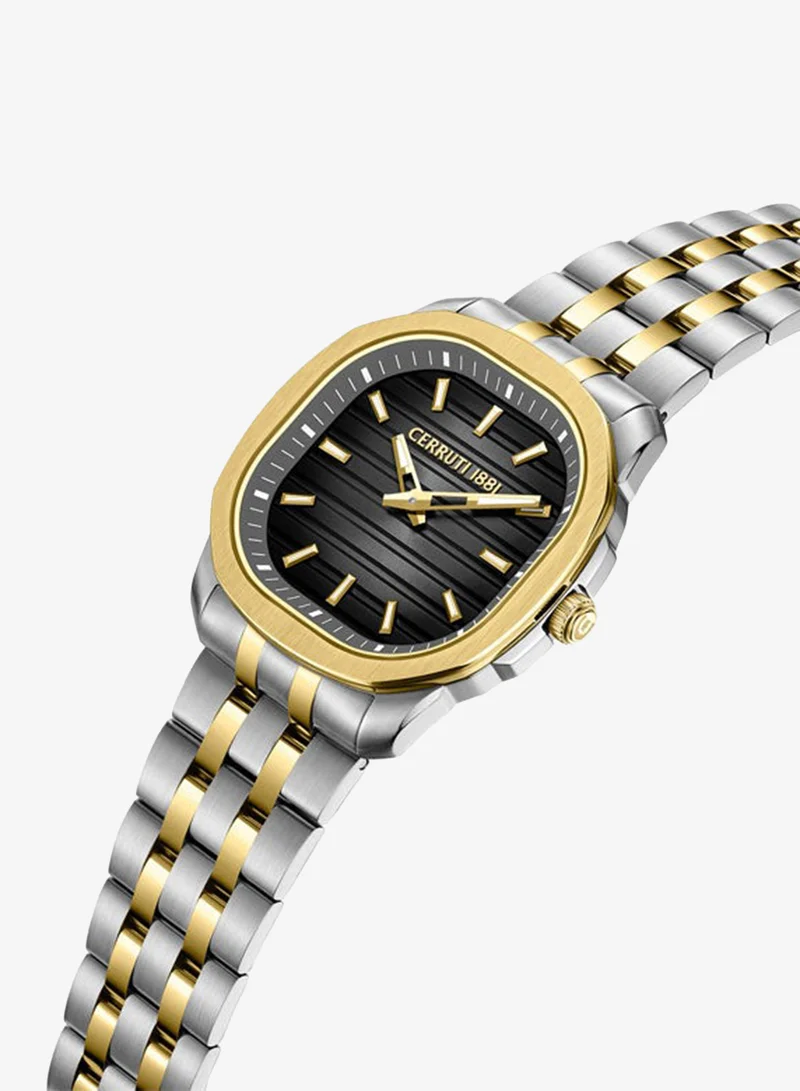 شيروتي 1881 Merano Light Grey Dial, Stainless Steel Bracelet, Analog Watch for Men, 41mm