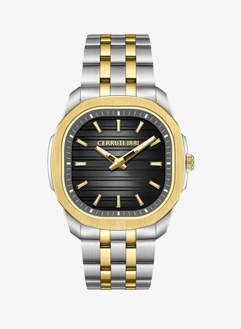 شيروتي 1881 Merano Light Grey Dial, Stainless Steel Bracelet, Analog Watch for Men, 41mm