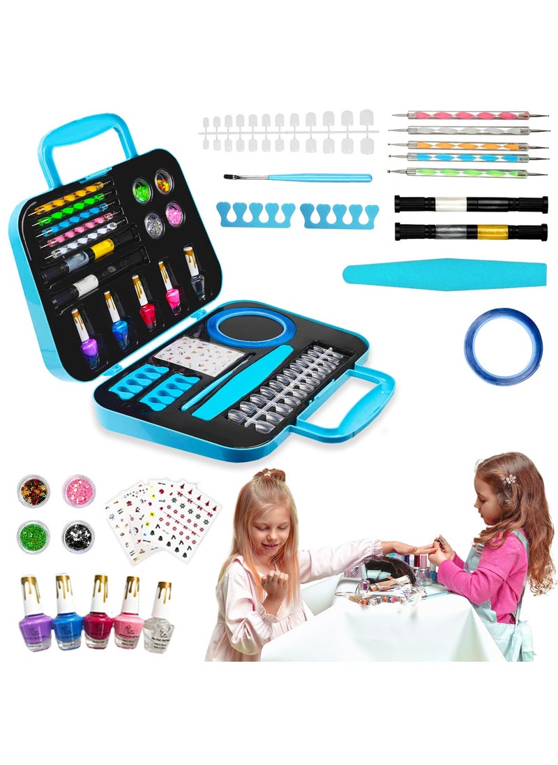 Toysical Toysical Nail Art Kit for Girls - Girls Nail Polish Sets for Kids or Tweens - Non Toxic Nail Gift Set - Top Birthday Gift for Ages 6, 7, 8, 9, 10, 11, 12 Year Old Children or Pre-Teen Girls 