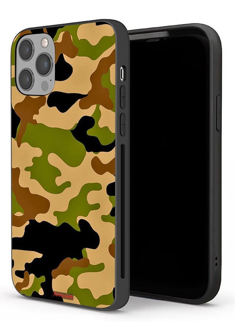 Apple iPhone 12 Pro Max Protective Case Camouflage Abstract Digital Pattern