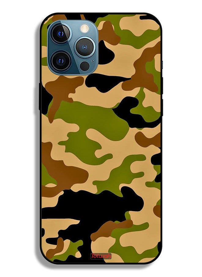 Tolwak Apple iPhone 12 Pro Max Protective Case Camouflage Abstract Digital Pattern  - Image 2