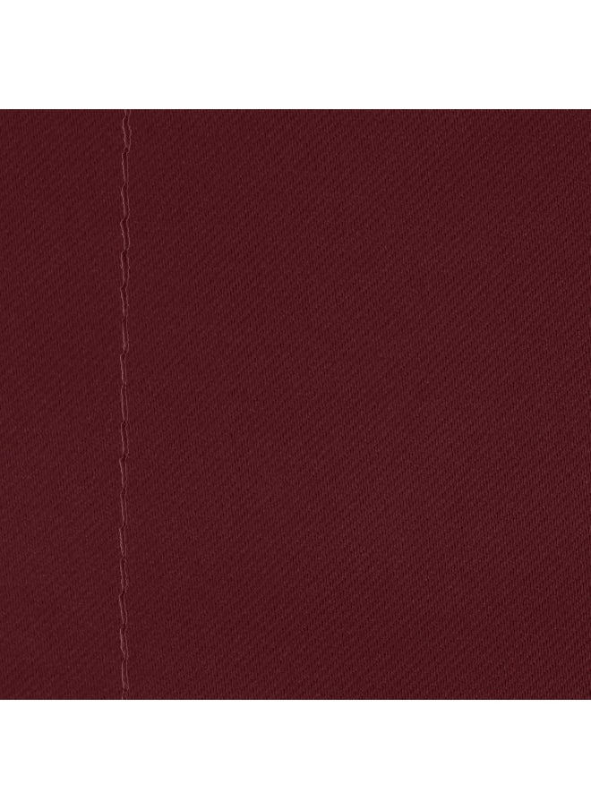 Story@Home - Story@Home Blackout Window Curtains, for Living/Bedroom. Premium Faux Silk, Rich Polyester. Light Blocking, Thermal Insulation, Noise Reduction. Grommet. Red, 2 Panels, 152cm/5ft - Image 1