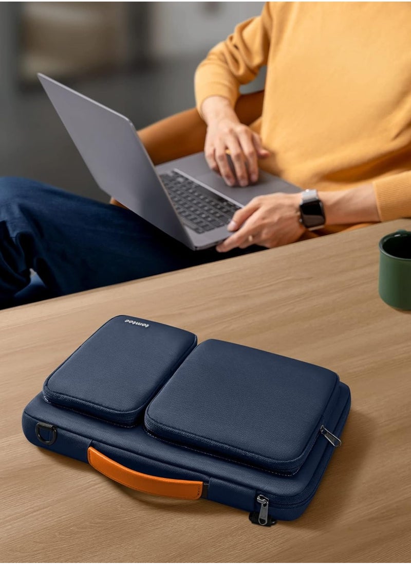 Tomtoc 360 Protective Laptop Shoulder Bag for 16-inch MacBook Pro M3/M2/M1 Pro/Max A2991 A2485 2023-2019, Water-resistant Sleeve for Dell XPS 15 Surface Book 3 The New Razer Blade 16  - Image 4
