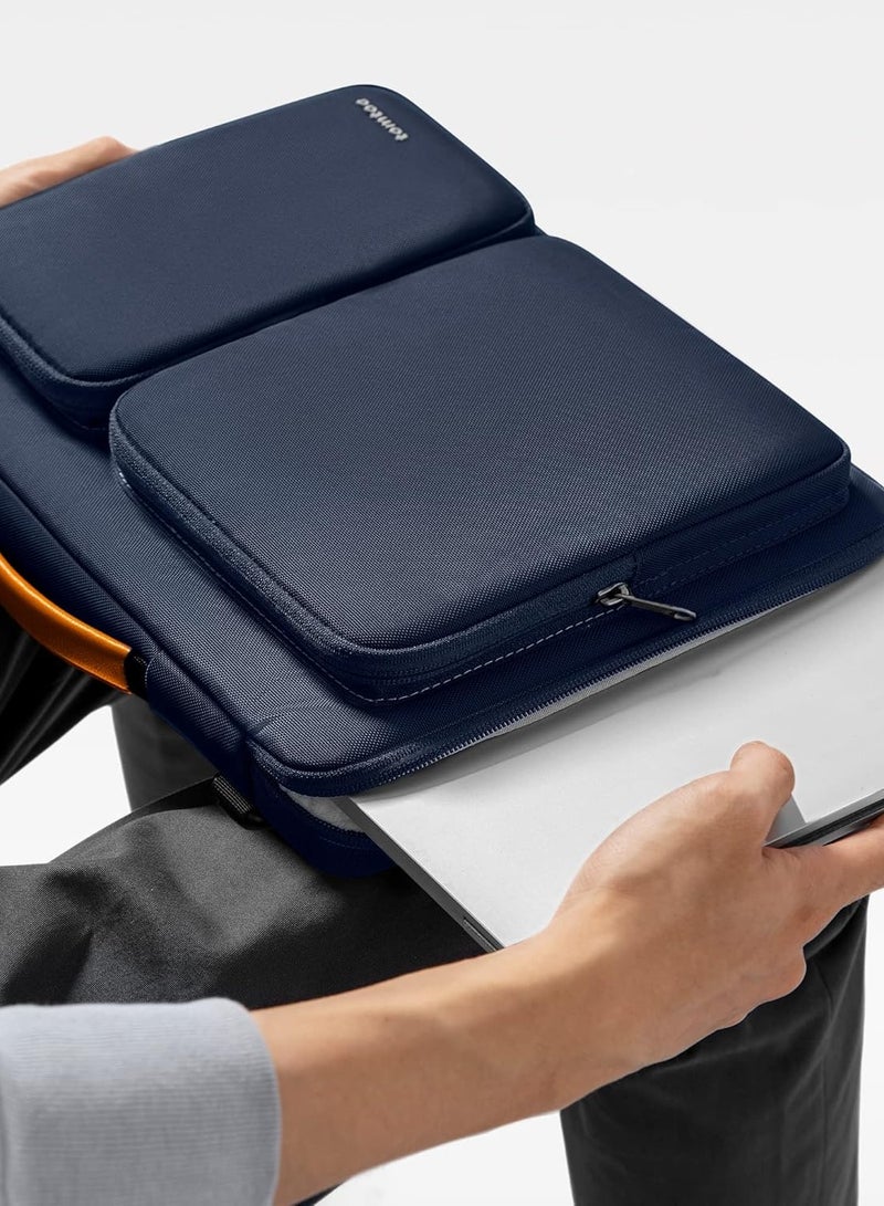 360 Protective Laptop Shoulder Bag for 16-inch MacBook Pro M3/M2/M1 Pro/Max A2991 A2485 2023-2019, Water-resistant Sleeve for Dell XPS 15 Surface Book 3 The New Razer Blade 16