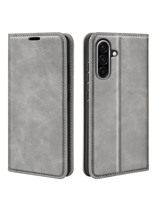 S-TOP Case For Samsung Galaxy A36 Retro-skin Magnetic Suction Leather Phone Case - Image 1