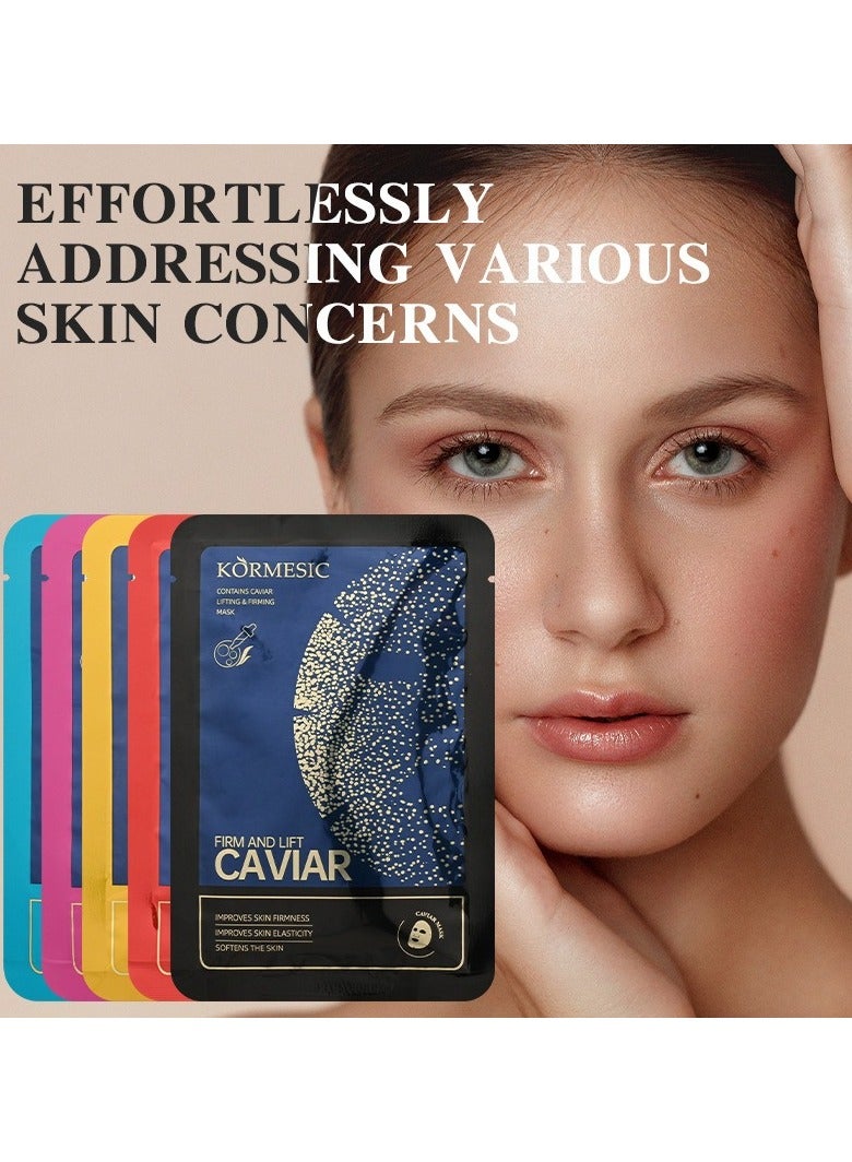 Kormesic 5 عبوات قناع الكافيار 25 مل-ترطيب فاخر - Image 4