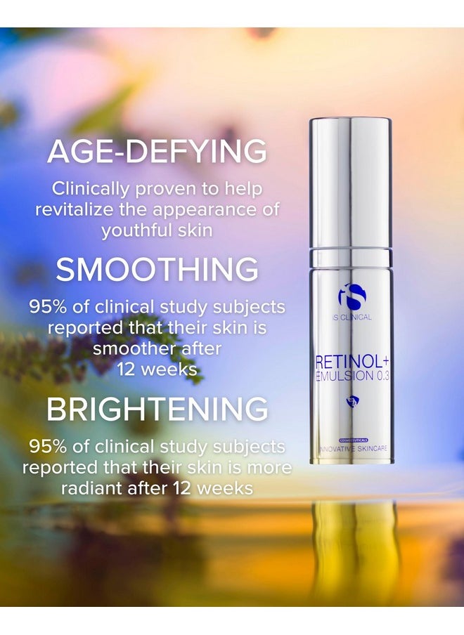 iS CLINICAL - Retinol+ Emulsion 0.3 Reduce Fine Lines And Wrinkles Smoothes Appearance Helps Brighten Complexion - Image 1