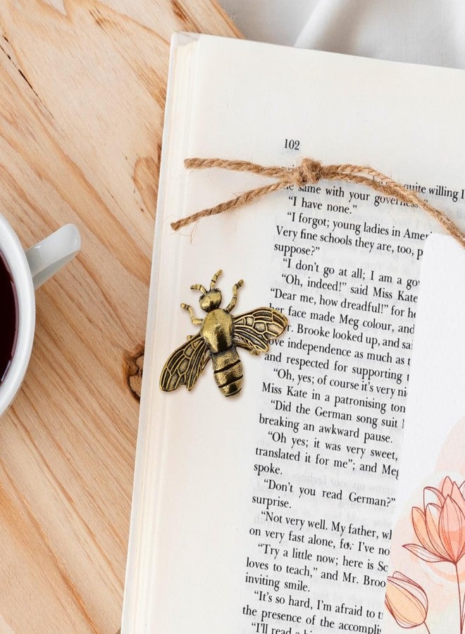 SHINEOFI Gold Bee Figurines Small Honeybee Decoration for Home Desk Compact Brass Figurine Creative Desktop Accent - Image 5