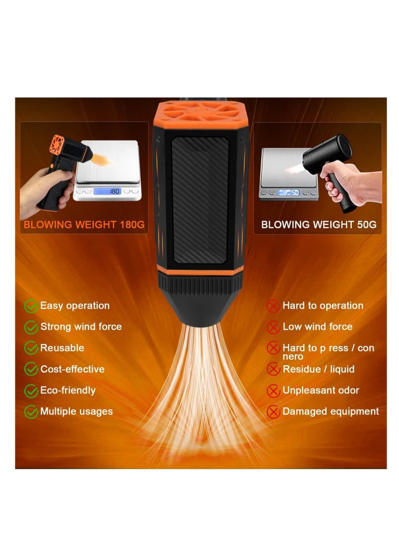 TIGER Super Power Turbo Fan Cordless Air Blower – High-Performance Compressed Air Cleaning Tool for Laptop, Keyboard, PC, Car Interior, and Electronics – Rechargeable Cordless Design for Powerful Dust Removal  - Image 5