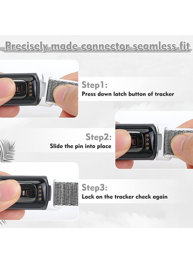O Ozone أحزمة معدنية متوافقة مع ساعة Fitbit Charge 5 الذكية بحلقة ميلانو من الفولاذ المقاوم للصدأ وشبكة معدنية قابلة للتعديل وحزام بديل مغناطيسي واحد للرجال والنساء (أسود) - Image 5