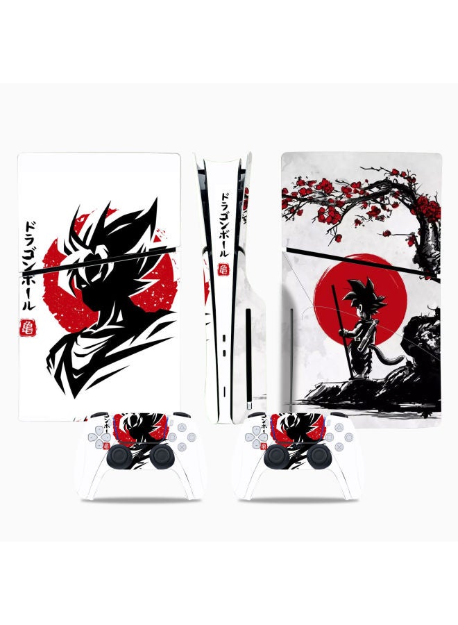 general PS5SLIM CD-ROM Version Sticker SLIM Digital Version Sticker Dragon Ball Wukong A Variety Of Support A Generation Of Hair-Color:rose Red P5SDisc-0293 - Image 2