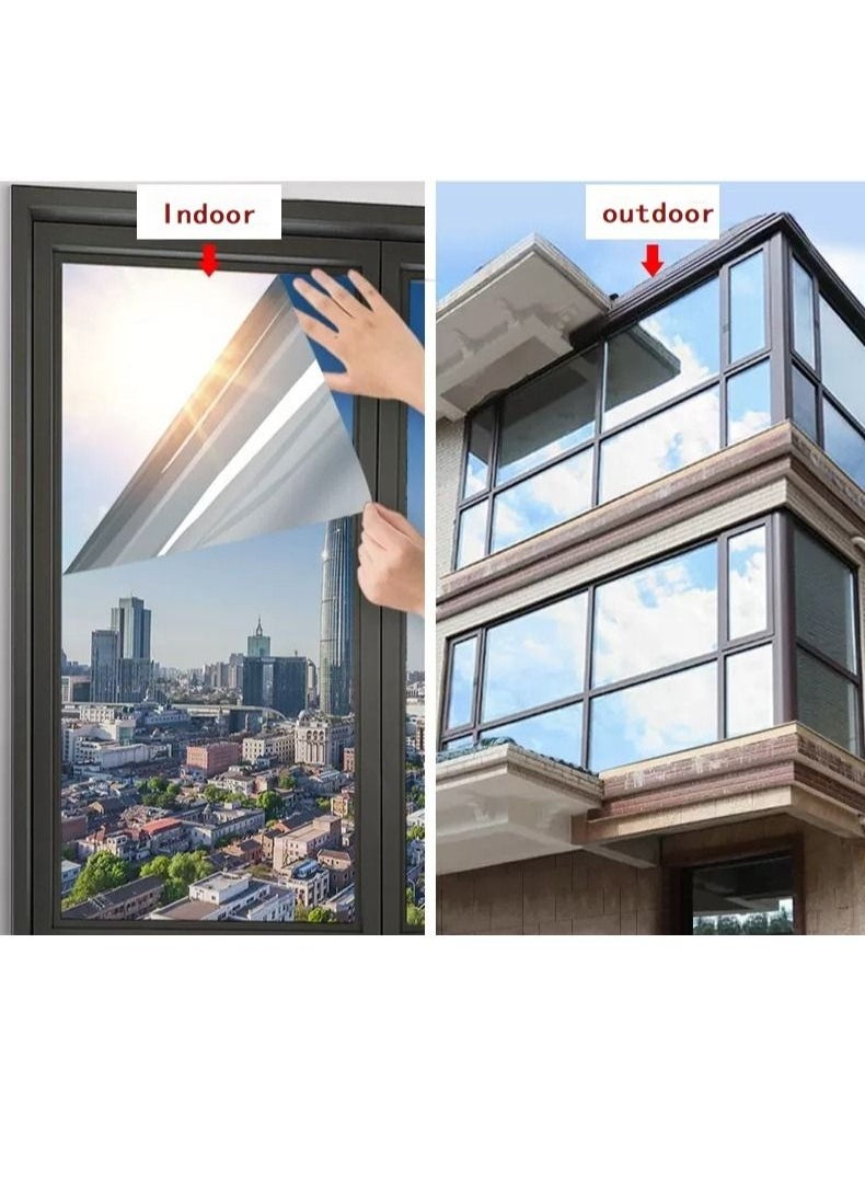 Y&D Decorative Window Privacy Film Sticker Silver  - Image 2