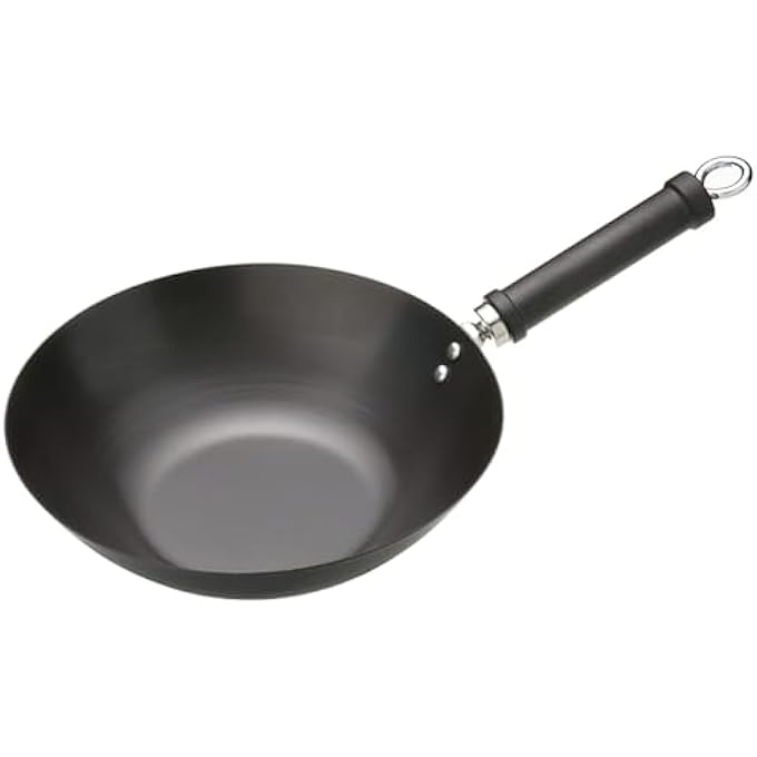 KitchenCraft World Of Flavours Oriental Carbon Steel NonStick Wok 265Cm 105 Sleeved - Image 1