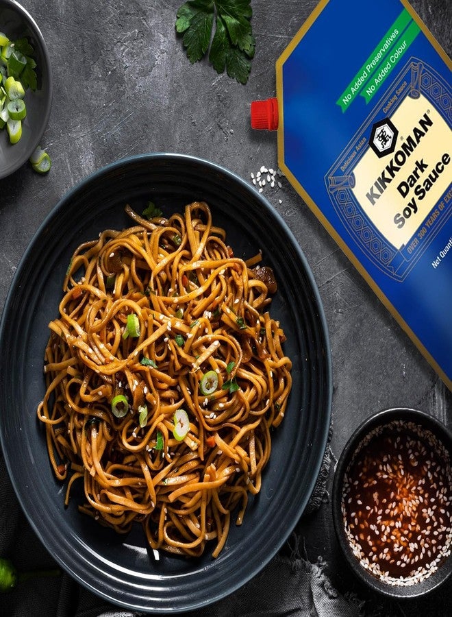 Pocket Kitchen Kikkoman Dark Soy Sauce - 440g + Ishimaru Sanuki Ramen - 300g - Pack of 2 Combo | Vegetarian - No Added Colour Or Preservatives | Natural Ingredients | Made in Japan - Image 3
