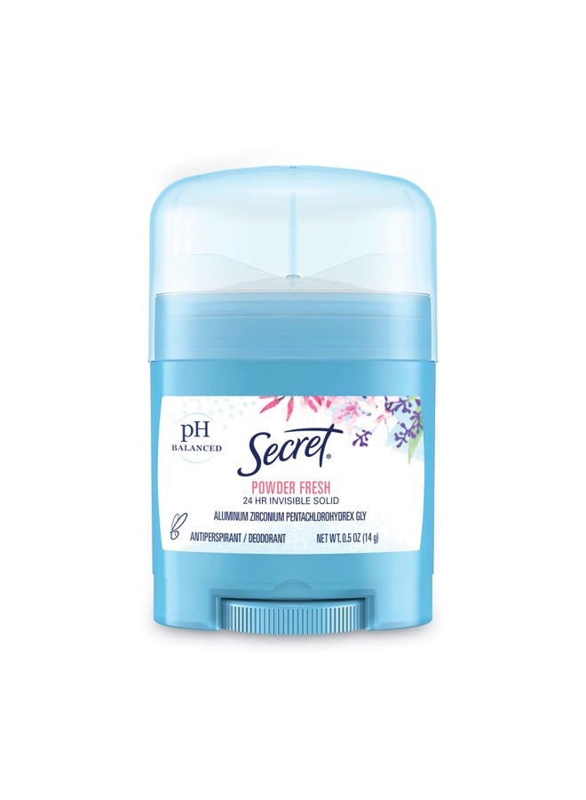 Procter & Gamble SECRET Powder Fresh Invisible Solid Deodorant Travel Size, 0.5 Oz (Pack of 2)