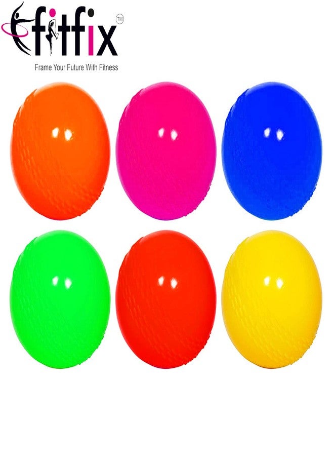 Fitfix® Synthetic PVC Practice Cricket Ball/Wind Balls (85-90 GMS) for - Indoor & Outdoor Street & Beach Cricket Wind Ball Pack of 6 ps (Mix Colour) - Image 3