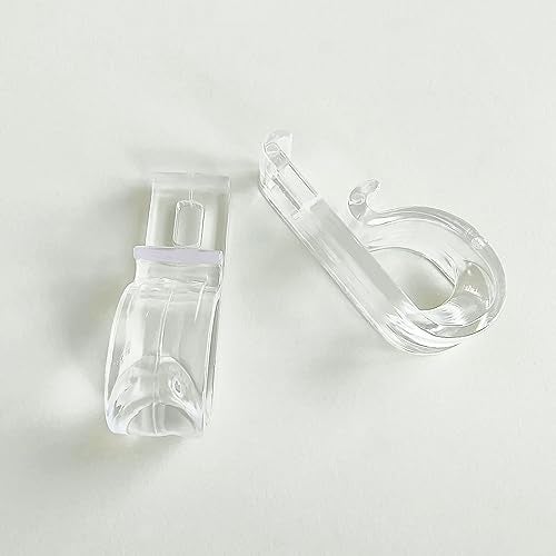 BOLWHAO Roller Shade Clear Saftey Chain and Cord Guide P Clip Fixation Hook for Bead Chain for Roller Blinds,Set of 8 (Screws Included) - Image 5