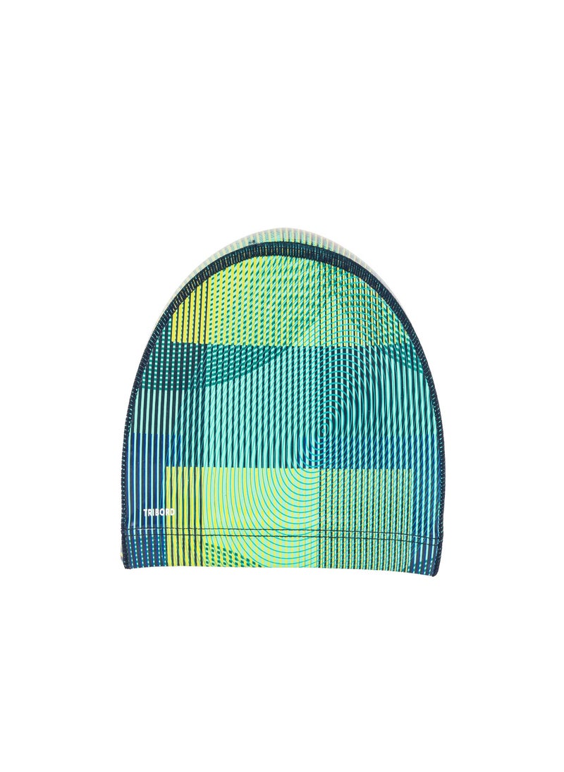 NABAIJI NABAIJI by DECATHLON, Coated Fabric Swim Cap M Quick-Dry & Stretchable Anoi Blue Green  - Image 4