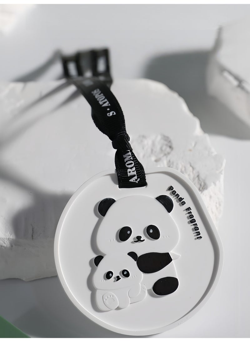 معطر جو صيني برائحة الباندا، مصنوع من الجبس، معطر برائحة الخيزران والشاي، مناسب لخزانة الملابس والمنزل والحمام، وزينة معلقة، هدية مميزة لمحبي الباندا والعطور. - Image 4