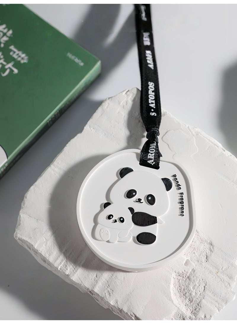 معطر جو صيني برائحة الباندا، مصنوع من الجبس، معطر برائحة الخيزران والشاي، مناسب لخزانة الملابس والمنزل والحمام، وزينة معلقة، هدية مميزة لمحبي الباندا والعطور. - Image 5