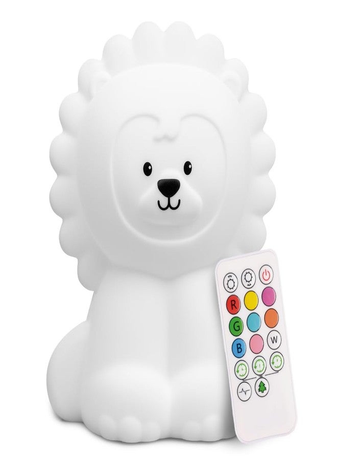 Lumipets Lion Night Light for Kids, Silicone Nursery Light for Baby Room and Toddler, Portable Night Light for Kids Room, Rechargeable Animal Lights for Girls and Boys, Kawaii Lamp - Image 1