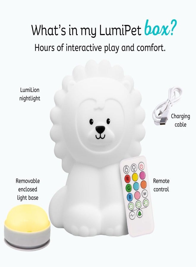 Lumipets Lion Night Light for Kids, Silicone Nursery Light for Baby Room and Toddler, Portable Night Light for Kids Room, Rechargeable Animal Lights for Girls and Boys, Kawaii Lamp - Image 5