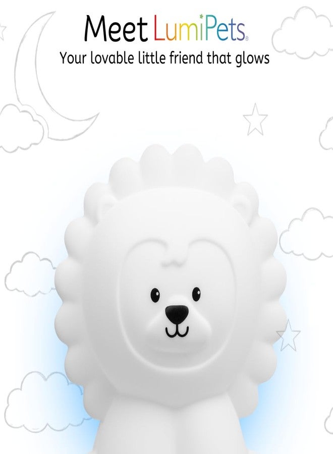 Lumipets Lion Night Light for Kids, Silicone Nursery Light for Baby Room and Toddler, Portable Night Light for Kids Room, Rechargeable Animal Lights for Girls and Boys, Kawaii Lamp - Image 2