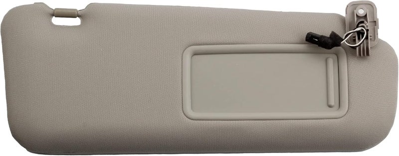 Dasbecan Right Passenger Side Sun Visor Compatible with Mazda CX-9 2010-2015 Replaces# TDY1-69-320 Gray with Mirror and Vanity Light - Image 1