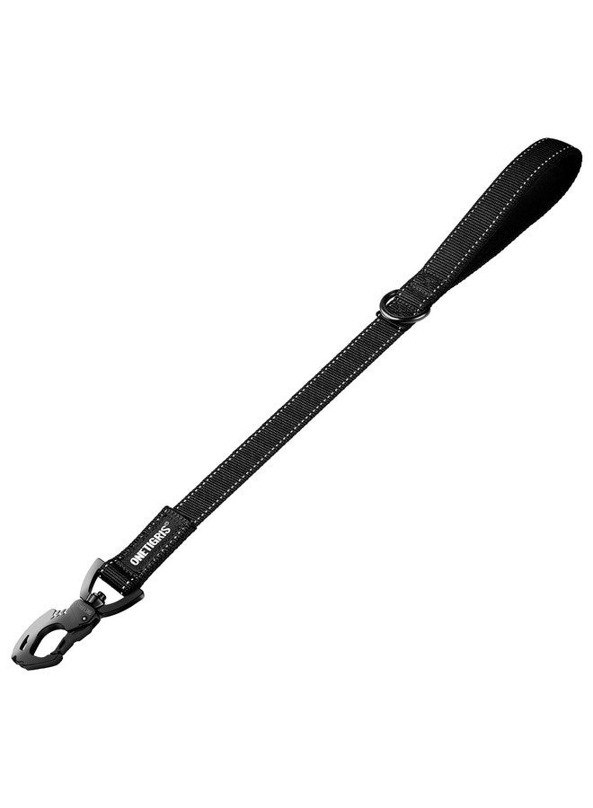 OneTigris OneTigris Bolt Short Traffic Dog Leash for Small Medium Large Dogs(Black,M) - Image 1