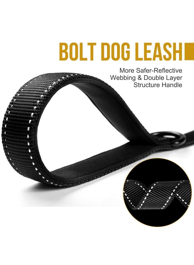 OneTigris OneTigris Bolt Short Traffic Dog Leash for Small Medium Large Dogs(Black,M) - Image 5