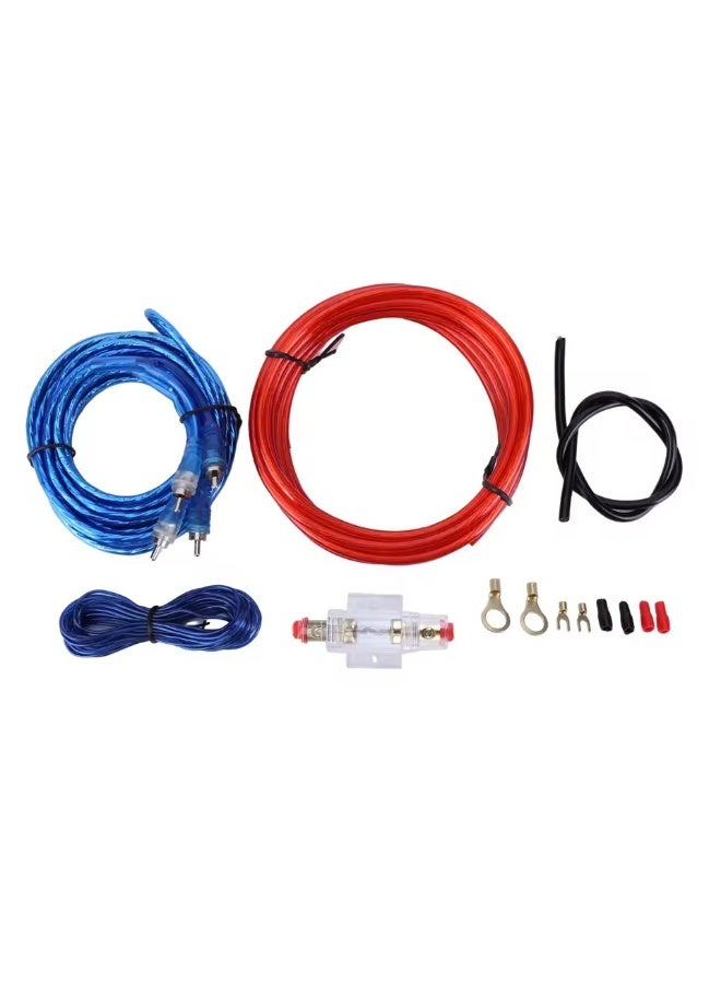 طقم أسلاك مضخم الصوت 8 قياس مع كابل طاقة مضخم وخط صوت لملحقات السيارة - Image 1