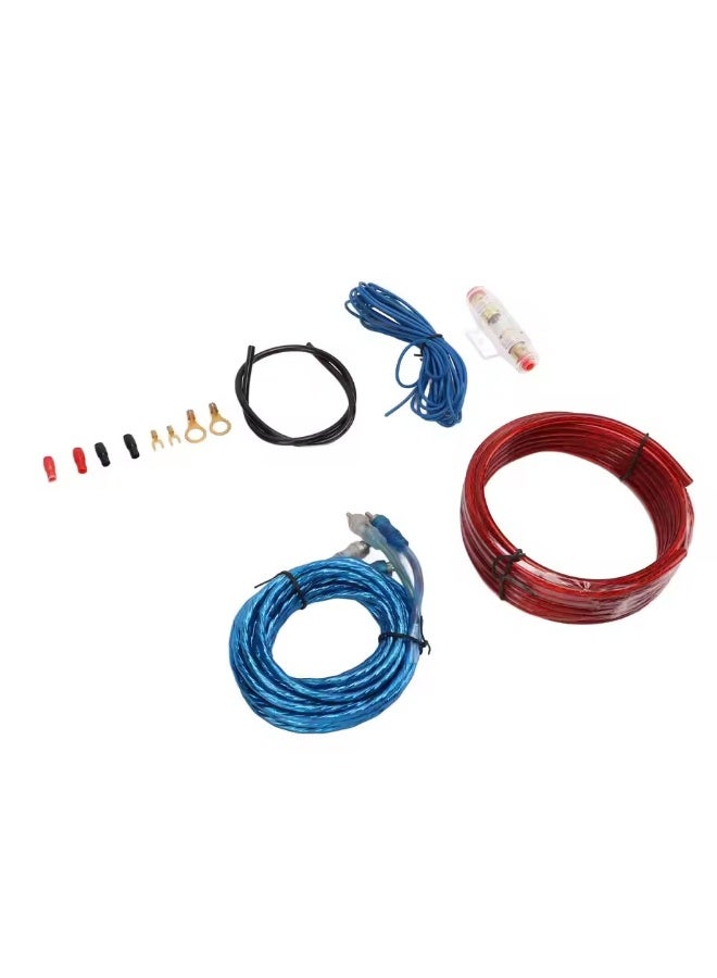 طقم أسلاك مضخم الصوت 8 قياس مع كابل طاقة مضخم وخط صوت لملحقات السيارة - Image 3