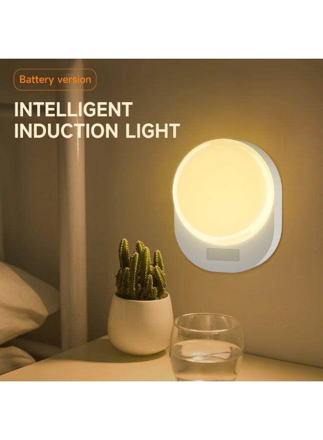 Lezonic Stick-On Night Light,Kids Night Light,Motion Sensor ,Night Light Battery Powered Auto/ON/Off Stair Sensor Lights with Batteries,Magnetic Base, Motion Lights for Toilet, Hallway, Bathroom, Kitchen, Childrens Room【Energy Class A】，2    PACK - Image 3